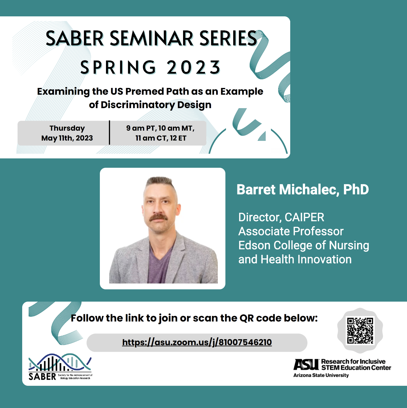 saber caiper seminar series examining premed path michalec