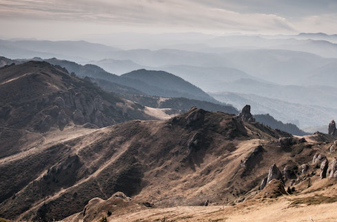 Mountain Range View from the top